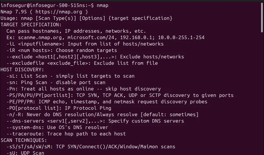 Nmap en Linux