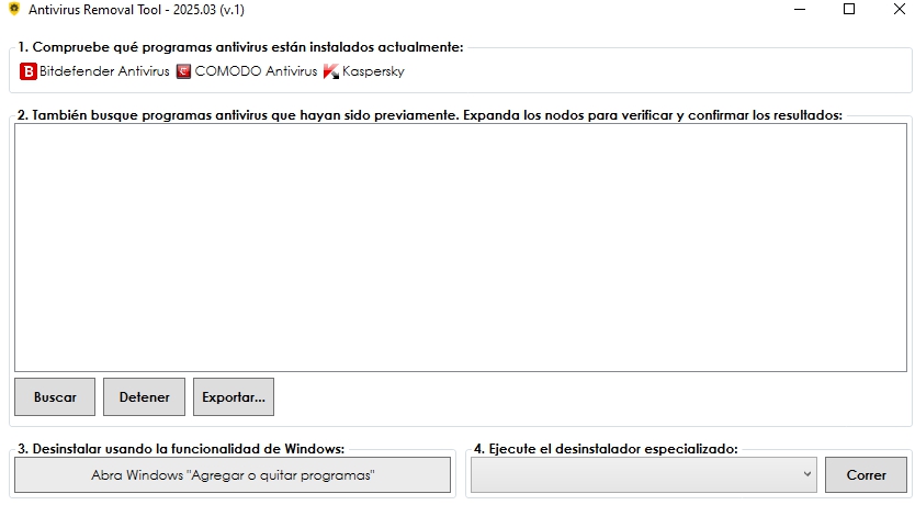 Antivirus Removal Tool