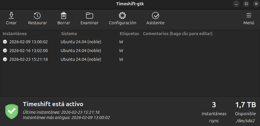 Timeshift