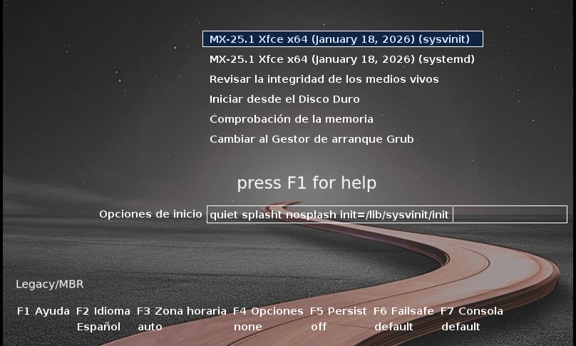 MX Linux USB persistencia