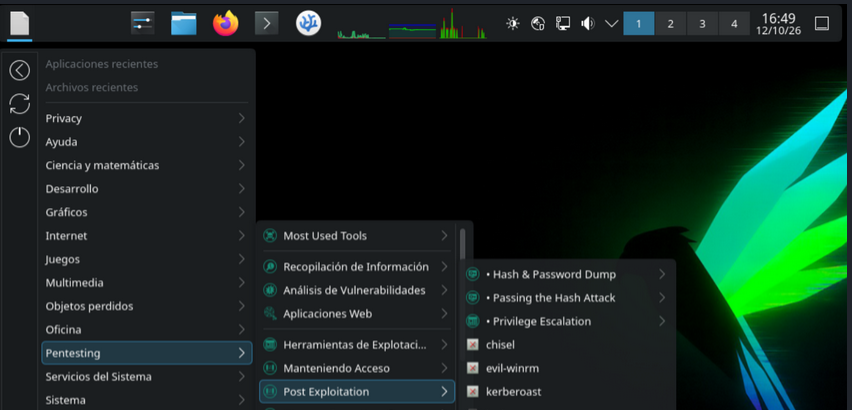 Parrot Security KDE Plasma